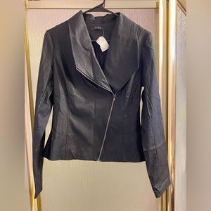 ANGL Faux Leather Moto Jacket NWT Size L